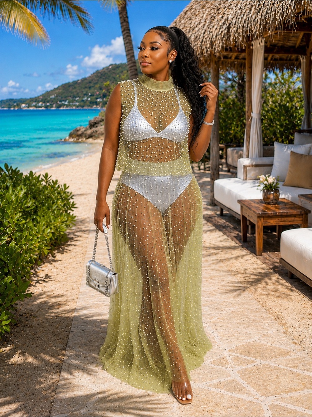Neon Green Skirt Set - Picture 3 of 12